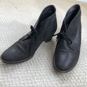 Black Oxford Booties